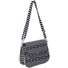 Optical Illusion Saddle Handbag by Sparkle