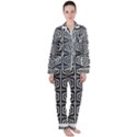 Mandala Pattern Satin Long Sleeve Pyjamas Set View1