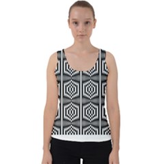 Mandala Pattern Velvet Tank Top by Sparkle