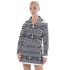 Optical Illusion Women s Long Sleeve Casual Dress by Sparkle