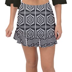 Mandala Pattern Fishtail Mini Chiffon Skirt by Sparkle