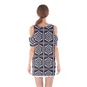 Optical Illusion Shoulder Cutout One Piece Dress View2