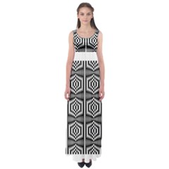 Optical Illusion Empire Waist Maxi Dress by Sparkle