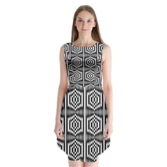 Optical Illusion Sleeveless Chiffon Dress   by Sparkle