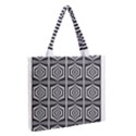 Optical Illusion Zipper Medium Tote Bag View2