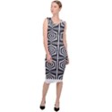 Optical Illusion Sleeveless Pencil Dress View3