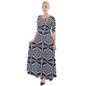 Mandala Pattern Half Sleeves Maxi Dress View1