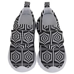 Optical Illusion Kids  Velcro No Lace Shoes by Sparkle