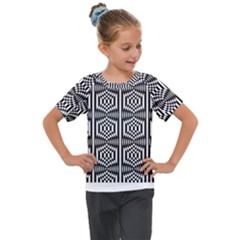 Mandala Pattern Kids  Mesh Piece Tee