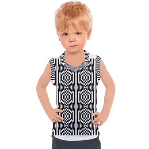 Mandala Pattern Kids  Sport Tank Top by Sparkle