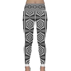 Optical Illusion Lightweight Velour Classic Yoga Leggings