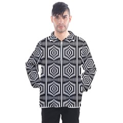 Optical Illusion Men s Half Zip Pullover by Sparkle