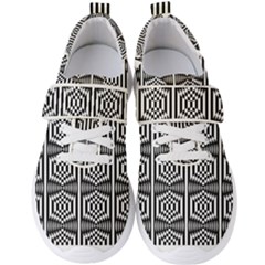 Optical Illusion Men s Velcro Strap Shoes by Sparkle