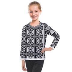 Optical Illusion Kids  Long Mesh Tee