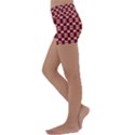 Red Kalider Kids  Lightweight Velour Yoga Shorts View2