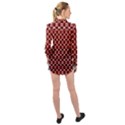 Red Kalider Long Sleeve Chiffon Shirt View2