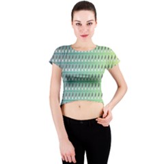 Polka Dots Crew Neck Crop Top by Sparkle