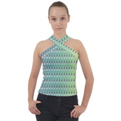 Sparkcubes Cross Neck Velour Top by Sparkle