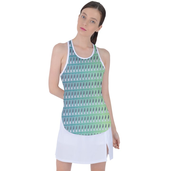 Sparkcubes Racer Back Mesh Tank Top