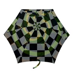 Digital Checkboard Mini Folding Umbrellas by Sparkle