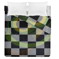 Digital Checkboard Duvet Cover Double Side (queen Size)