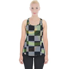 Digital Checkboard Piece Up Tank Top by Sparkle