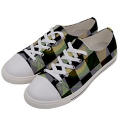 Digital Checkboard Women s Low Top Canvas Sneakers by Sparkle