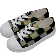 Digital Checkboard Kids  Low Top Canvas Sneakers by Sparkle