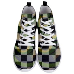 Digital Checkboard Men s Lightweight High Top Sneakers by Sparkle