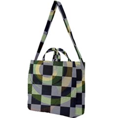 Digital Checkboard Square Shoulder Tote Bag by Sparkle