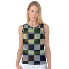 Circle Checks Women s Basketball Tank Top by Sparkle