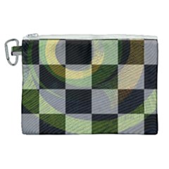 Circle Checks Canvas Cosmetic Bag (xl)