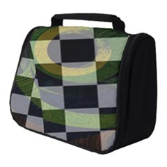 Circle Checks Full Print Travel Pouch (small) by Sparkle