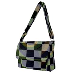 Circle Checks Full Print Messenger Bag (l)