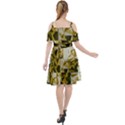 Random Design Cut Out Shoulders Chiffon Dress View2