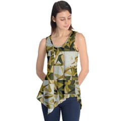 Array Random Gold Sleeveless Tunic