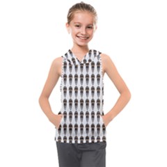 Skull Police Kids  Sleeveless Hoodie