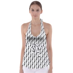 Shiny Knot Babydoll Tankini Top by Sparkle