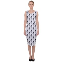 Shiny Knot Sleeveless Pencil Dress by Sparkle