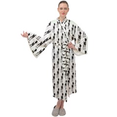 Shiny Knot Maxi Velour Kimono by Sparkle