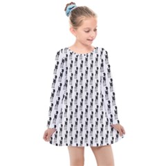 Shiny Knot Kids  Long Sleeve Dress