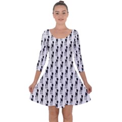 Deerlife Quarter Sleeve Skater Dress