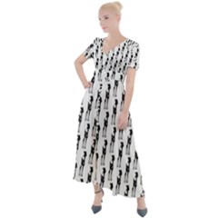 Deerlife Button Up Short Sleeve Maxi Dress