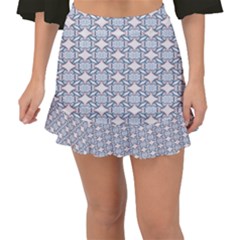 Digital Stars Fishtail Mini Chiffon Skirt by Sparkle