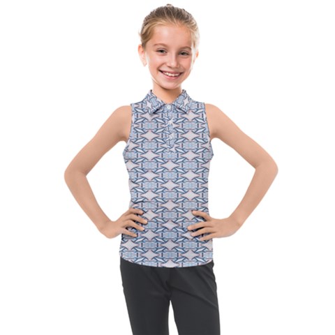 Digital Stars Kids  Sleeveless Polo Tee by Sparkle