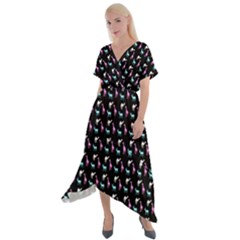 Animalsss Cross Front Sharkbite Hem Maxi Dress by Sparkle