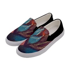 Watercolor Shoes   Slip On Canvas  Art On Your Feet by Pansy