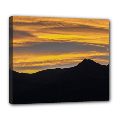 Mirador De Las Aguilas Viewpoint, Patagonia, Argentina Deluxe Canvas 24  X 20  (stretched) by dflcprintsclothing