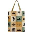 Egyptian Flat Style Icons Zipper Classic Tote Bag View1