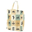 Egyptian Flat Style Icons Giant Grocery Tote View1